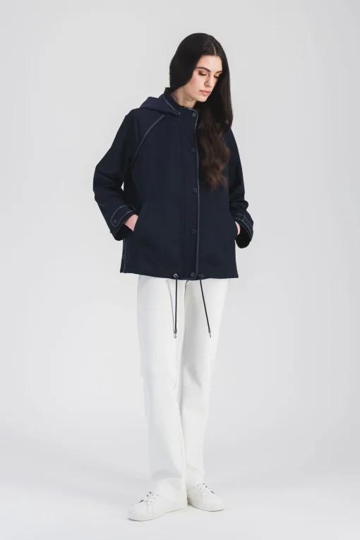 Trench court en coton imperméable