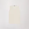 Tricot pailletés blanc casse