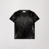 T-shirt à sequins noir