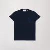 T-shirt broderie marine
