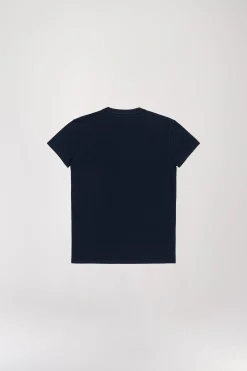 T-shirt broderie marine