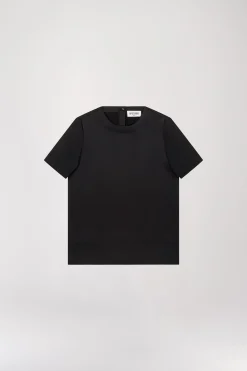 T-shirt en soie noir