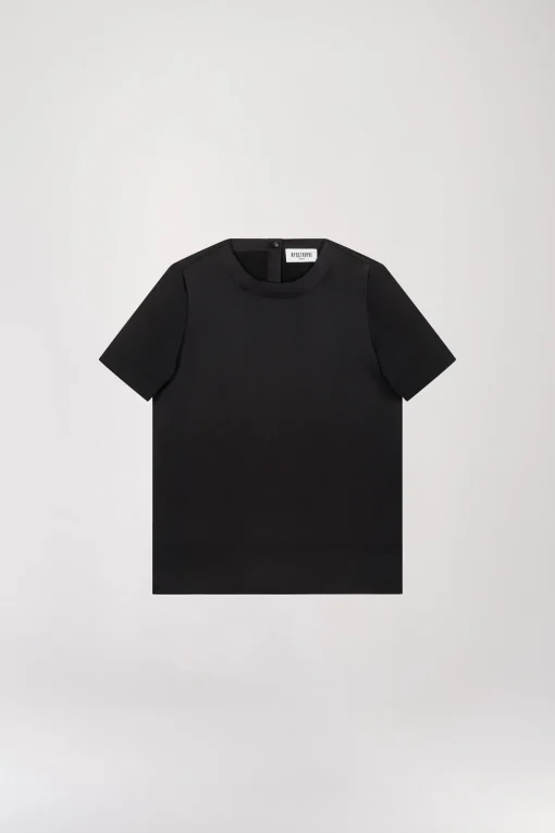 T-shirt en soie noir