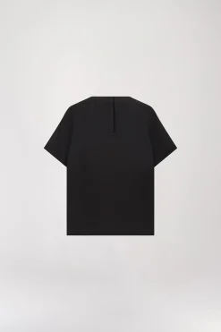 T-shirt en soie noir
