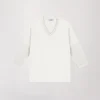 Tunique bi-matière jersey blanche