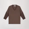 Tunique bi-matière jersey taupe