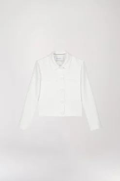 Veste blazer courte blanche