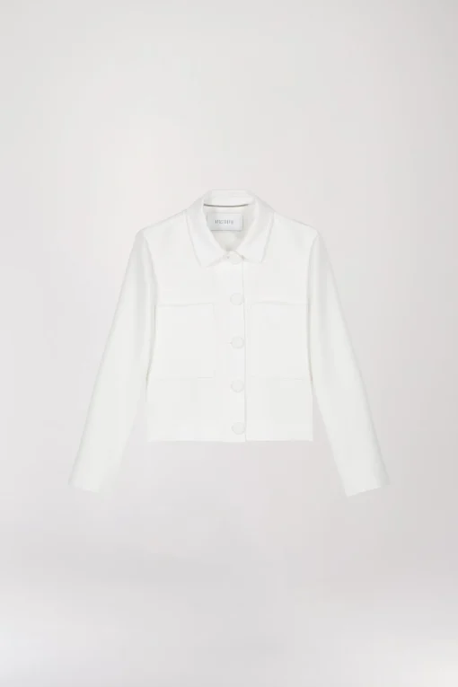 Veste blazer courte blanche