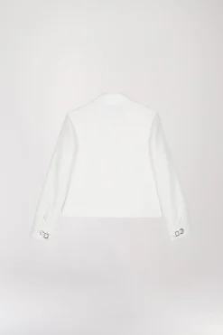 Veste blazer courte blanche