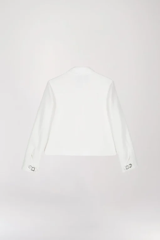 Veste blazer courte blanche