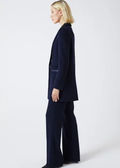 Veste blazer en double face marine