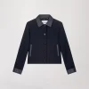 Veste chemise courte marine