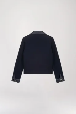 Veste chemise courte marine
