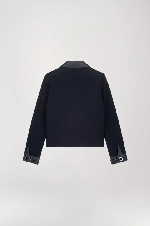 Veste chemise courte marine