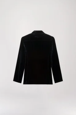 Veste chemise en velours marine