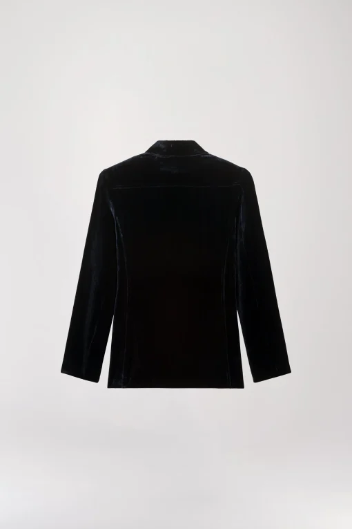 Veste chemise en velours marine