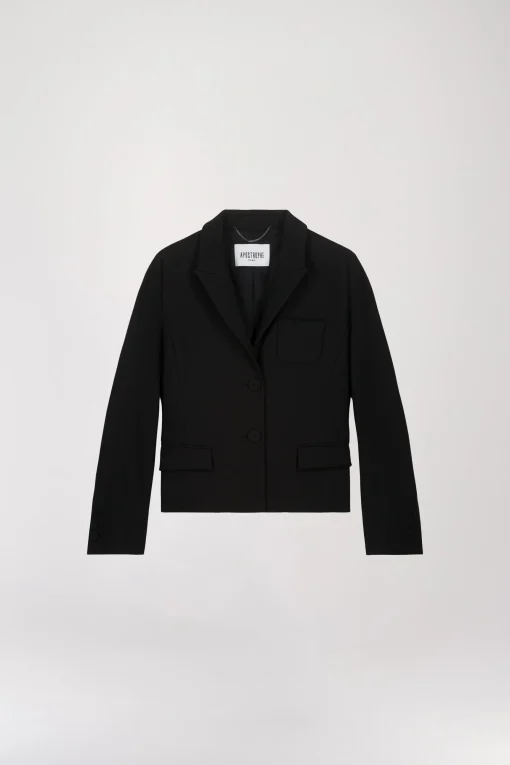 Veste Courte Col Tailleur