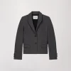 Veste Courte Gris Moyen