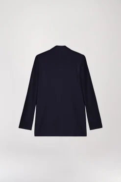 Veste de tailleur en lin marine