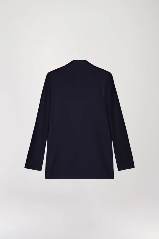 Veste de tailleur en lin marine