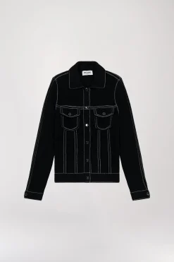 Veste Effet Jean en Cachemire