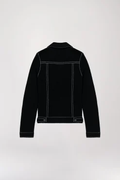 Veste Effet Jean en Cachemire