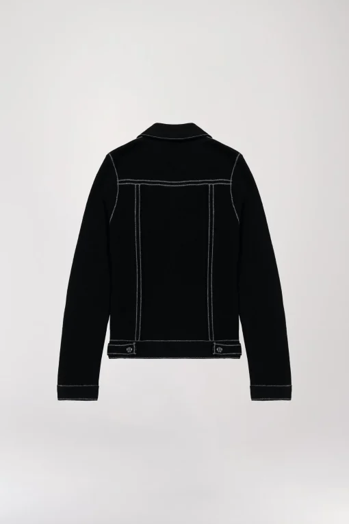 Veste Effet Jean en Cachemire