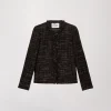 Veste en tweed ebene