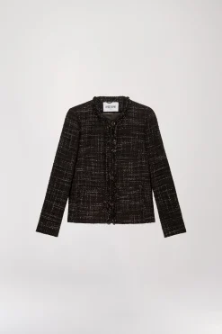 Veste en tweed ebene