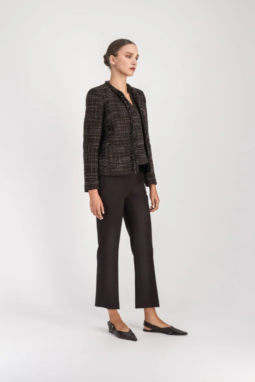 Veste en tweed ebene