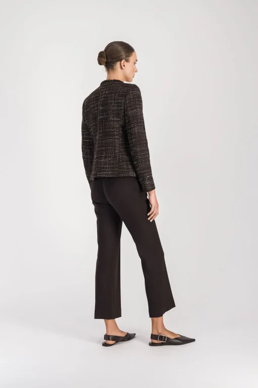 Veste en tweed ebene
