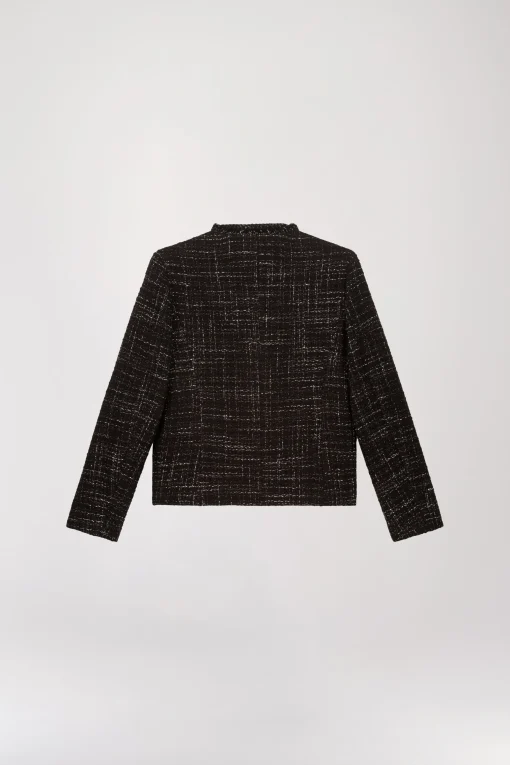 Veste en tweed ebene