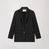Veste Oversize à Col Tailleur