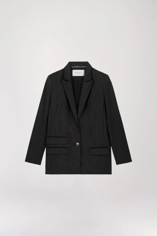 Veste Oversize à Col Tailleur