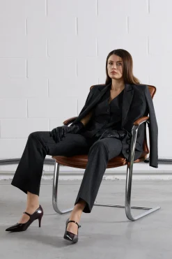 Veste Oversize à Col Tailleur