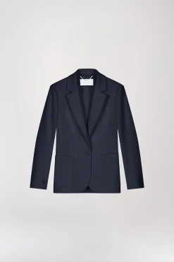 Veste tailleur cintrée marine