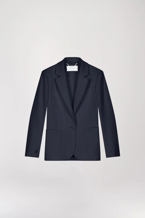 Veste tailleur cintrée marine